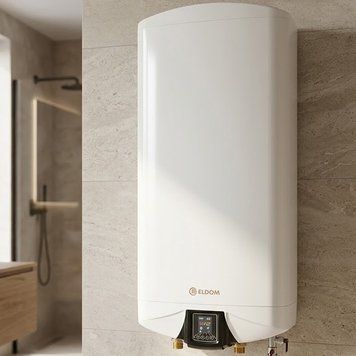 Водонагрівач електричний 100 л, 2100 Вт +1200 Вт, Eldom GALANT 100 DU100W-W ELDOM / Бойлер для дому 345711670 фото