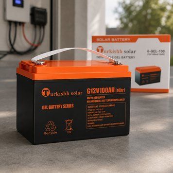 Гелевий акумулятор 12V, 100Ah Turkishh Solar GEL100-12, Чорний / Акумуляторна батарея гелевого типу / Гелевий АКБ 12В 234596663 фото