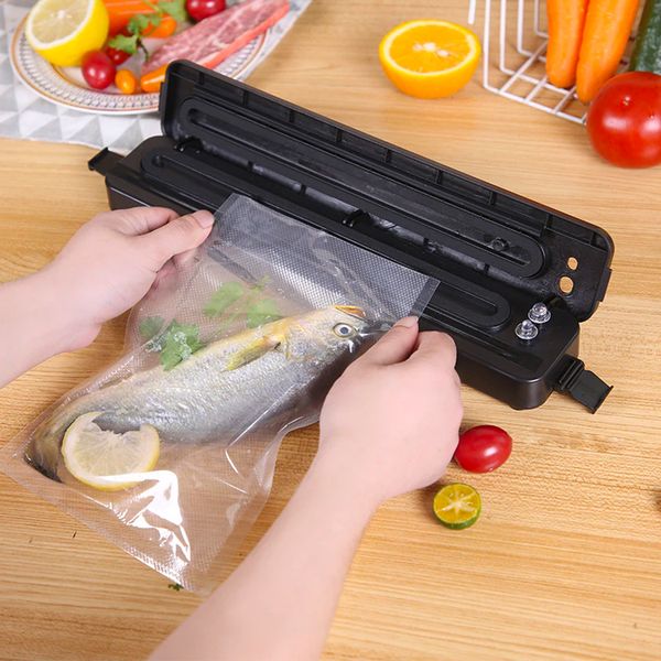 Побутовий вакууматор Vacuum Sealer + Подарунок Набіо кришок 6шт Silicon Cap / Вакуумний пакувальник їжі 234562465(_цей артикул вірний) фото