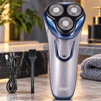 Електробритва 5 Вт, USB, RAF R.11204, Синя / Акумуляторна бритва / Шейвер / Чоловіча бритва 234656886 фото