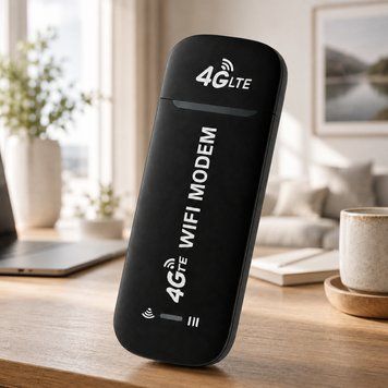 Wi-Fi Модем, 4G, 150 мБіт, Чорний / USB-маршрутизатор / Портативний модем / Мобільний маршрутизатор 234597909 фото
