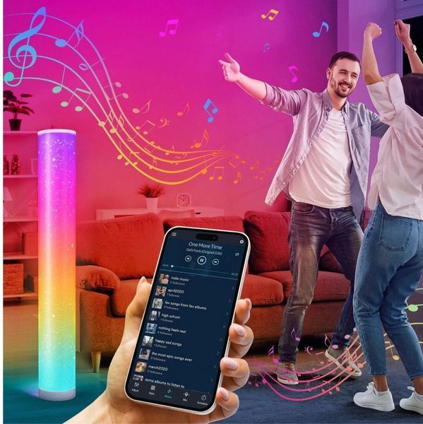 2шт Напольная лампа торшер RGB + пульт, KBB-22A, USB, Черный / Напольный светильник LED / Напольная RGB лампа 234590931 фото