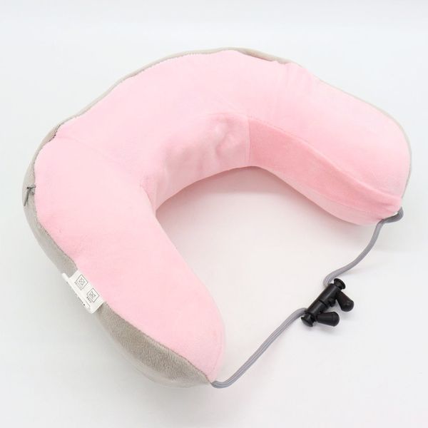 Бездротова масажна подушка для шиї з USB, U-Shaped Upgrade Vibration Pillow / Вібраційна подушка-масажер з пам'яттю 234560264 фото