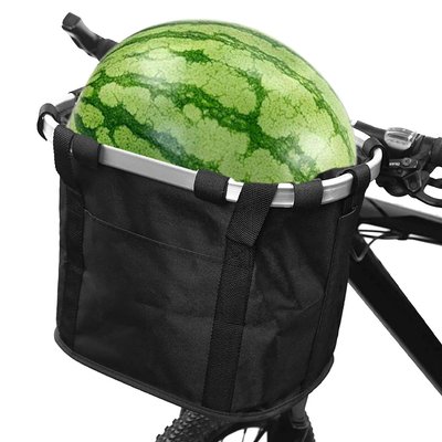 Велосумка-кошик на кермо велосипеда, до 5 кг, 3 кишені / Велосипедна сумка / Складна сумка для велосипеда з ручками 234569743 фото