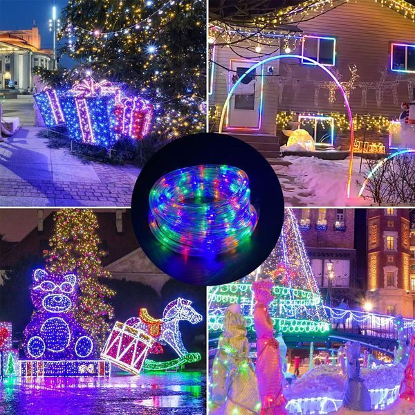 Гірлянда на сонячній батареї, 20м, 200LED, Різнокольоровий / Світлодіодна гірлянда вулична / LED гірлянда 23458427701 фото