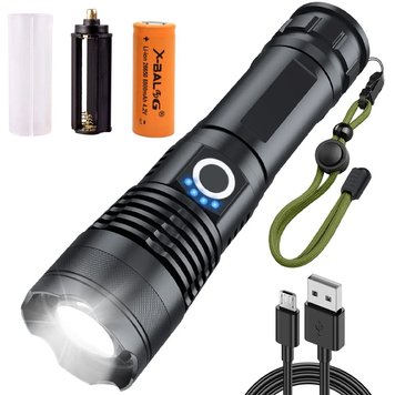 Аккумуляторный ручной фонарь с ZOOM и USB, 5 режимов, BL-X71-P90 / Мощный LED фонарик 234566288 фото