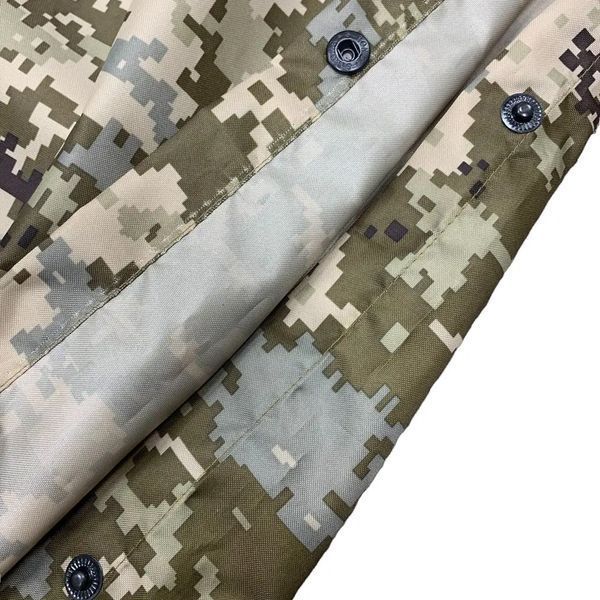 Дождевик пончо для военных 140х110 см Пиксель / Тактический дождевик / Плащ накидка от дождя для ВСУ 234565181 фото