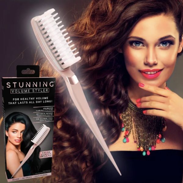 Гребінець для надання об'єму волоссю, Stunning Volume Styler, Рожевий / Щітка для укладання волосся / Гребінець стайлер 234594865 фото