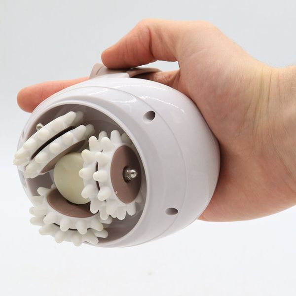 Антицеллюлитный массажер Massager With Wheels + Набор фитнес резинок / Ручной роликовый массажер для тела / Массажер от целлюлита 123462631(цей артикул вірний) фото