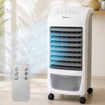 Портативний охолоджувач повітря з пультом, контейнером для льоду 4л, 60W, Domotec MS-1628 / Портативний кондиціонер 234594133 фото