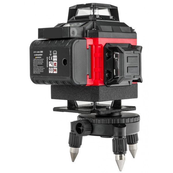Лазерный уровень 4D на 16 линий + 2АКБ, пульт, в кейсе / Аккумуляторный лазерный нивелир / Самовыравнивающийся уровень лазерный 234586968 фото