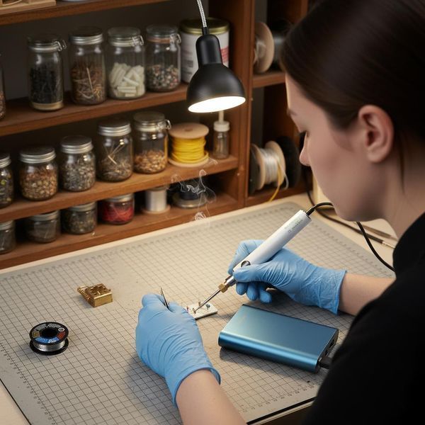 Паяльник портативний , живлення від USB, 8Вт, HandsKit 8W / Паяльний набір / Електричний паяльник з регулюванням температури 345604272 фото