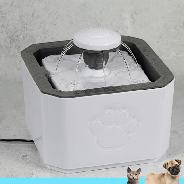 Автоматична поїлка-фонтан для собак та котів 2,5л, Pet Water FOUNTAIN / Питний фонтанчик для тварин 234566735 фото