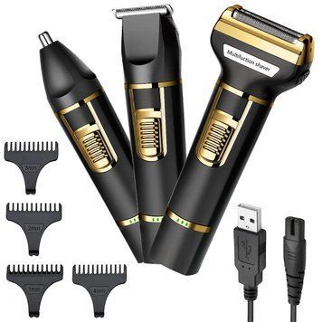 Аккумуляторный триммер-бритва 3в1 + 7 насадок, с USB, SK-LF-9942 / Мужская электробритва / Машинка для стрижки 234578729 фото