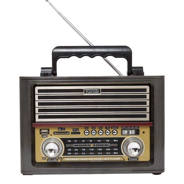 Радіоприймач на батарейках PMD-1705BT, Сірий / Портативне FM-радіо / Радіо на батарейках / Радіо на батарейках 234585885 фото