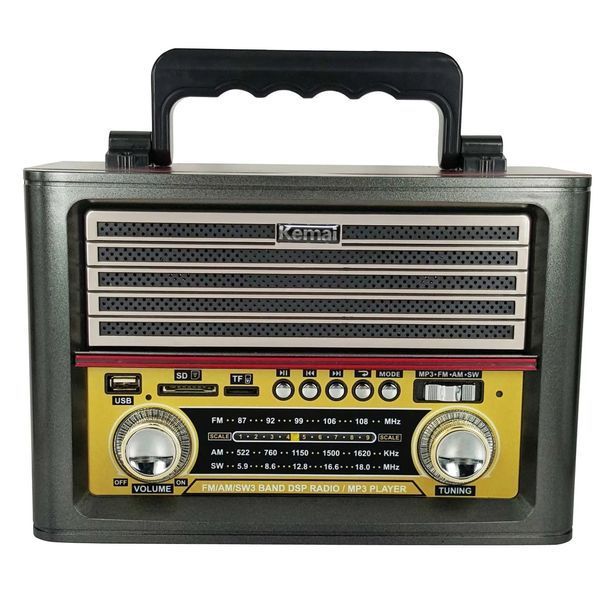 Радіоприймач на батарейках PMD-1705BT, Сірий / Портативне FM-радіо / Радіо на батарейках / Радіо на батарейках 234585885 фото
