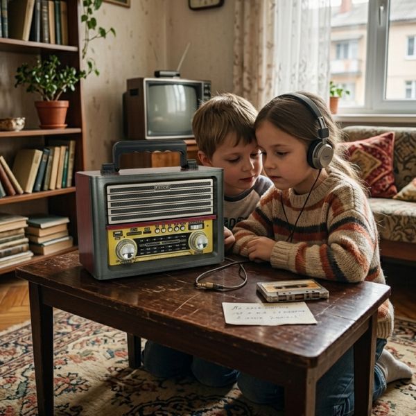 Радіоприймач на батарейках PMD-1705BT, Сірий / Портативне FM-радіо / Радіо на батарейках / Радіо на батарейках 234585885 фото