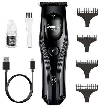 Акумуляторна машинка для стрижки, 4 насадки, Geemy GM-6735 / Бездротова машинка-тример для стрижки волосся 234579002 фото