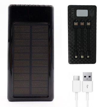 Портативний зарядний пристрій Power Bank на 60000 MAh із сонячною панеллю, UKC 8058 SOLAR / Повербанк з ліхтариком для телефону / Зовнішній акумулятор  234564738 фото