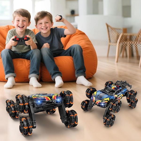 Машинка-перевертень на керуванні, 8WD, USB, 2,4 ГГц, Чорний / Машинка на пульті / Багг-всюдихід / Дитяча машинка на керуванні 234597958 фото