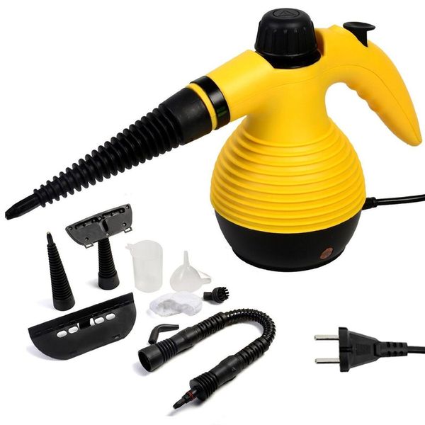 Пароочисник ручний на 350мл, 1000Вт, з насадками Steam Cleaner DF-A001 / Відпарювач з функцією пароочисника для дому 234560632 фото