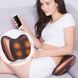 Масажна інфрачервона подушка (31х10х19 см) Massage Pillow 8028 / Роликовий масажер для спини та шиї з підігрівом 123457498 фото 2