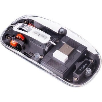 Бездротова миша з підсвічуванням, 400мАг, 1600DPI, Bluetooth, Gelius Aura GP-WM001/Акумуляторна миша для комп'ютера/Безшумна миша 345608818 фото