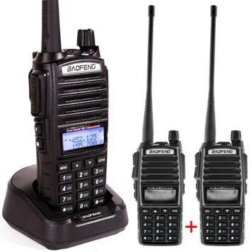 Комплект 2шт Рація Baofeng UV-82 до 15 км, (8W, 2800мАч), з гарнітурою / Портативна цифрова радіостанція для військових 23456351401+23456351401 фото
