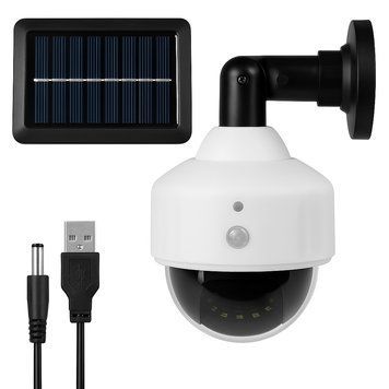 Камера обманка лампа з сонячною панеллю 38+1LED, JX-5118 / Муляж камери з датчиком руху 234577591 фото