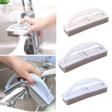 Складная чистящая губка с ручкой WASHER AND534, Цвет Рандом / Универсальная губка для мытья окон и стекол 234572343 фото