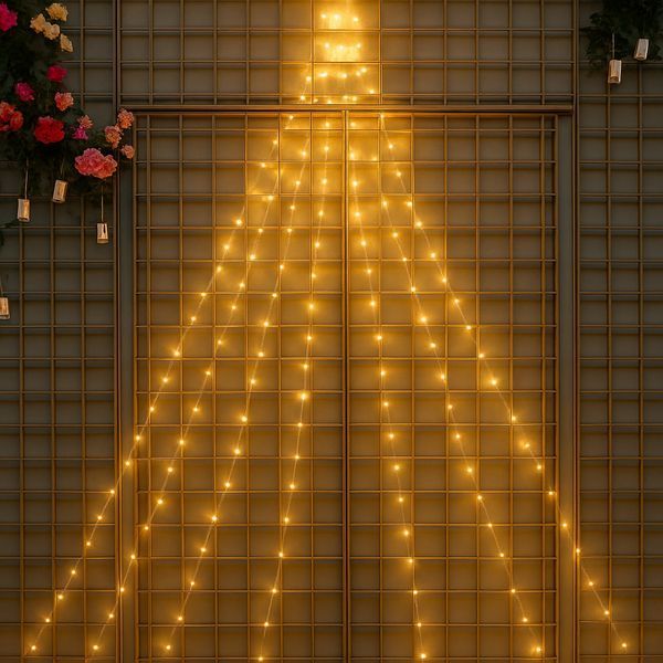 Гірлянда Кінський хвіст від USB, 2 м, 20 ниток, 400 LED, Мікс / Світлодіодна новорічна гірлянда / Лед гірлянда на ялинку 234588158 фото