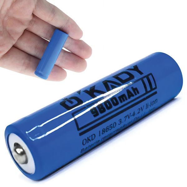 Акумулятор літій-іонний 18650 на 9800 mAh, 3,7V, 1 шт / Багаторазова акумуляторна батарейка 234570899 фото