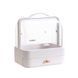 Органайзер для косметики Cosmetic Storage Box, 2 секции, Белый / Кейс для косметики с ручкой / Бьюти бокс 234561440 фото 3