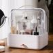 Органайзер для косметики Cosmetic Storage Box, 2 секции, Белый / Кейс для косметики с ручкой / Бьюти бокс 234561440 фото 2