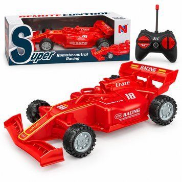 Машинка на радиоуправлении, 1:18, с пультом, Красная / Гоночный болид / Машина на пульте / Машинка на управлении 234599677 фото