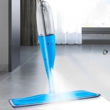 Швабра для підлоги з розпилювачем Water Spray Mop, Синя / Портативна швабра з ємністю для води / Швабра для прибирання 23456131502 фото