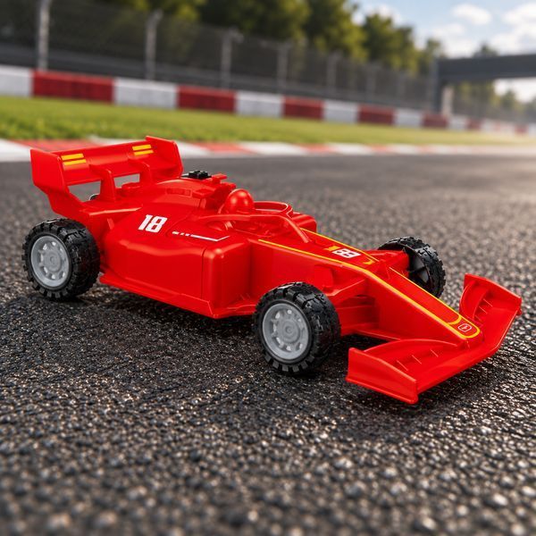 Машинка на радиоуправлении, 1:18, с пультом, Красная / Гоночный болид / Машина на пульте / Машинка на управлении 234599677 фото