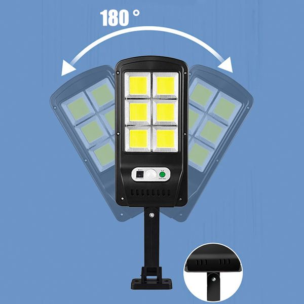 Вуличний ліхтар на сонячній батареї Solar Light BL BK120-6COB з пультом / Світильник на вулицю з датчиком руху 123462416 фото