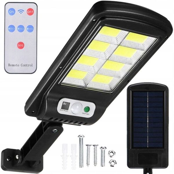 Вуличний ліхтар на сонячній батареї Solar Light BL BK120-6COB з пультом / Світильник на вулицю з датчиком руху 123462416 фото