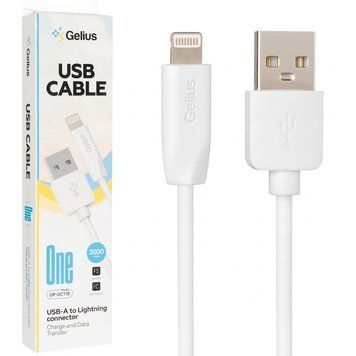 Кабель USB-A to Lightning, 2м, 12W, 2А, Gelius One GP-UC118 / Дата кабель / Зарядный шнур / USB кабель для зарядки 345610161 фото