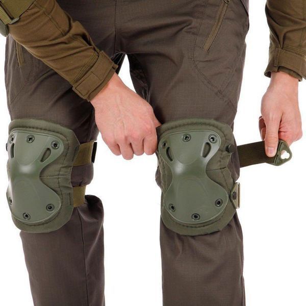 Наколінники та налокітники Eagle KN-04 + Тактичний ремінь 125см Tactical Belt / Набір захисту для ліктів та колін 234561929( цей артикул вірний) фото