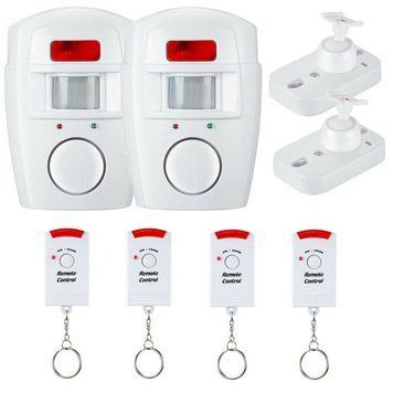 Комплект 2шт Сенсорная сигнализация с датчиком движения, сиреной и пультами / Сигнализация для дома 123458354(связка) фото