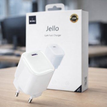 Сетевое зарядное устройство 20W, PD, WIWU Wi-U016, Белый / Адаптер для зарядки / Блочок для зарядки 234588525 фото