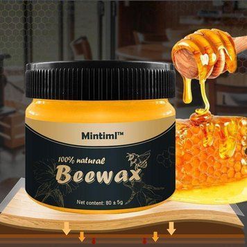 Полироль для мебели 80 г Beewax на основе пчелиного воска / Воск полироль для защиты и полироли дерева 234563190 фото