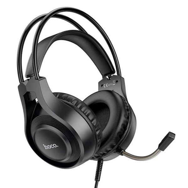 Ігрові навушники з мікрофоном, USB + 3,5 мм, кабель 1,8 м, HOCO W106 / Накладні навушники дротові / Навушники для геймерів 234587819 фото