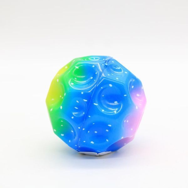 М'ячик-стрибунець (9см) Веселка, MOON BALL / М'ячик дитячий / М'яч антистрес / Гравіті м'яч 234572890 фото