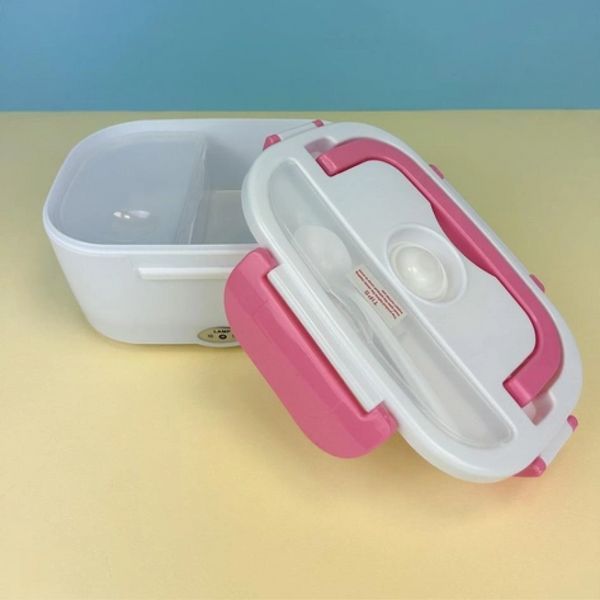 Ланч бокс с подогревом еды, Electric Lunch Box, Розовый / Электрический контейнер / Пищевой термо судок 23456371203 фото