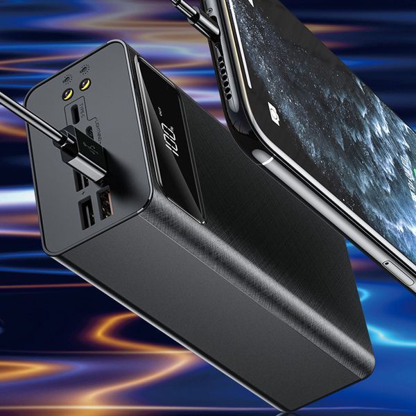 Повербанк 50000mAh с фонариком 4хUSB, 22,5W, XO PR125 / Павербанк для телефона / Внешний аккумулятор / УМБ 234575555 фото