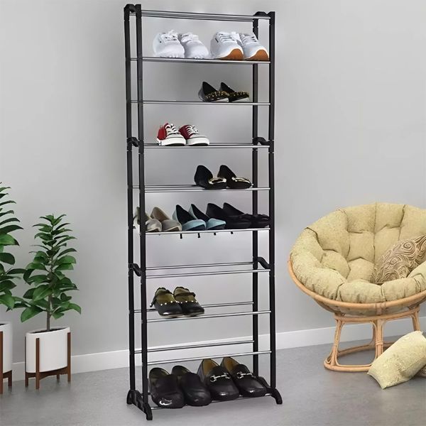 Полиця для взуття (30 пар), 130х50х16см, Amazing Shoe Rack / Органайзер-полиця для зберігання взуття в передпокій  123461297 фото