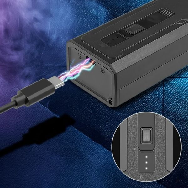 Портативный турбовентилятор 2000мАч, от USB, + 2 насадки, W-01 / Ручной турбовентилятор аккумуляторный / Портативная воздуходувка 234591117 фото